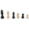 WE Games Black Stained Wood Staunton Weighted Chess Pieces, 3 in. King
